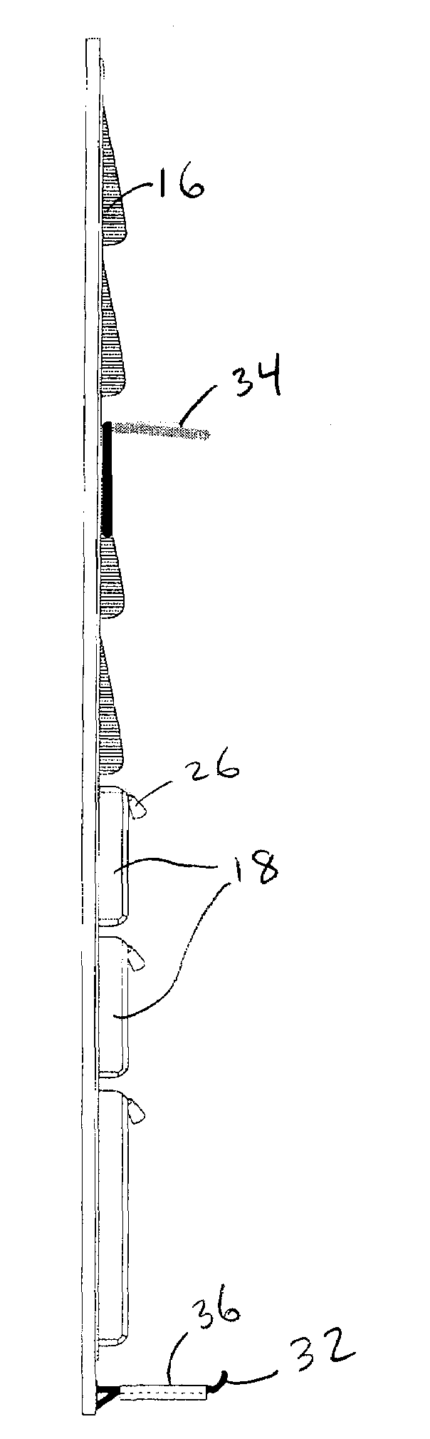 Gun safe door storage system