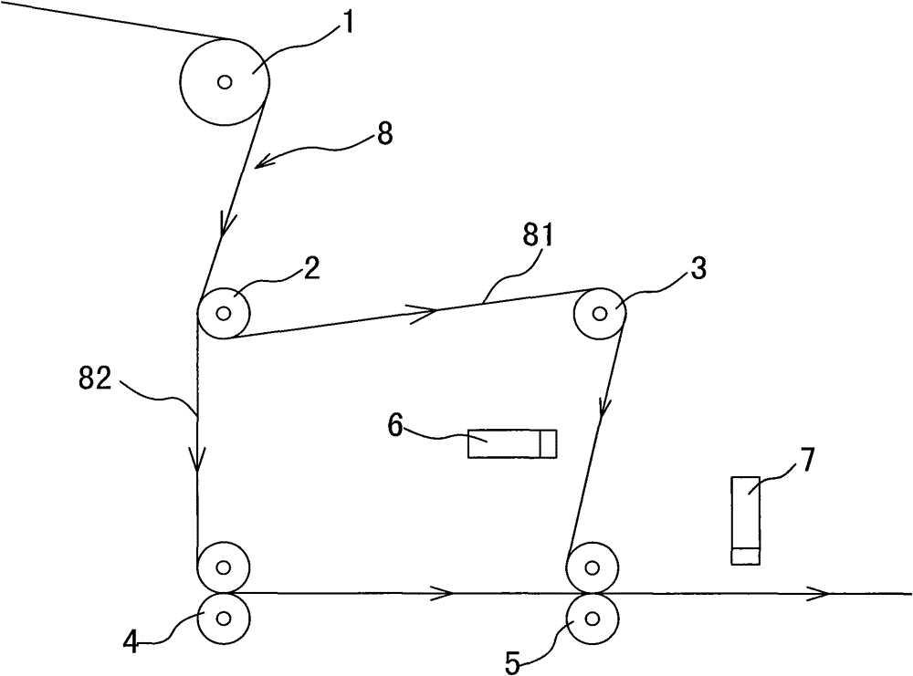 A double-sided printing method for a material