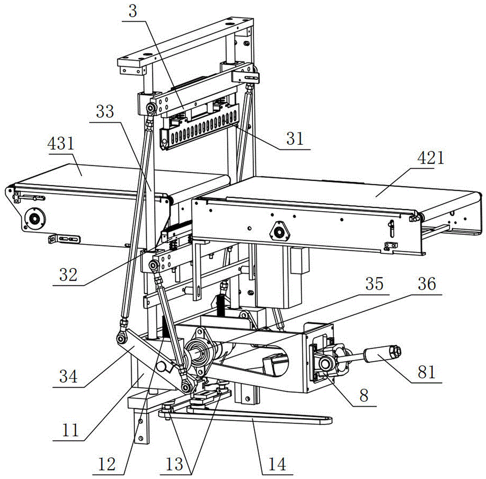 Full-automatic film seal-cutting packaging machine