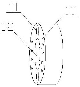 Scale stripping device for mold cooling pipe wall