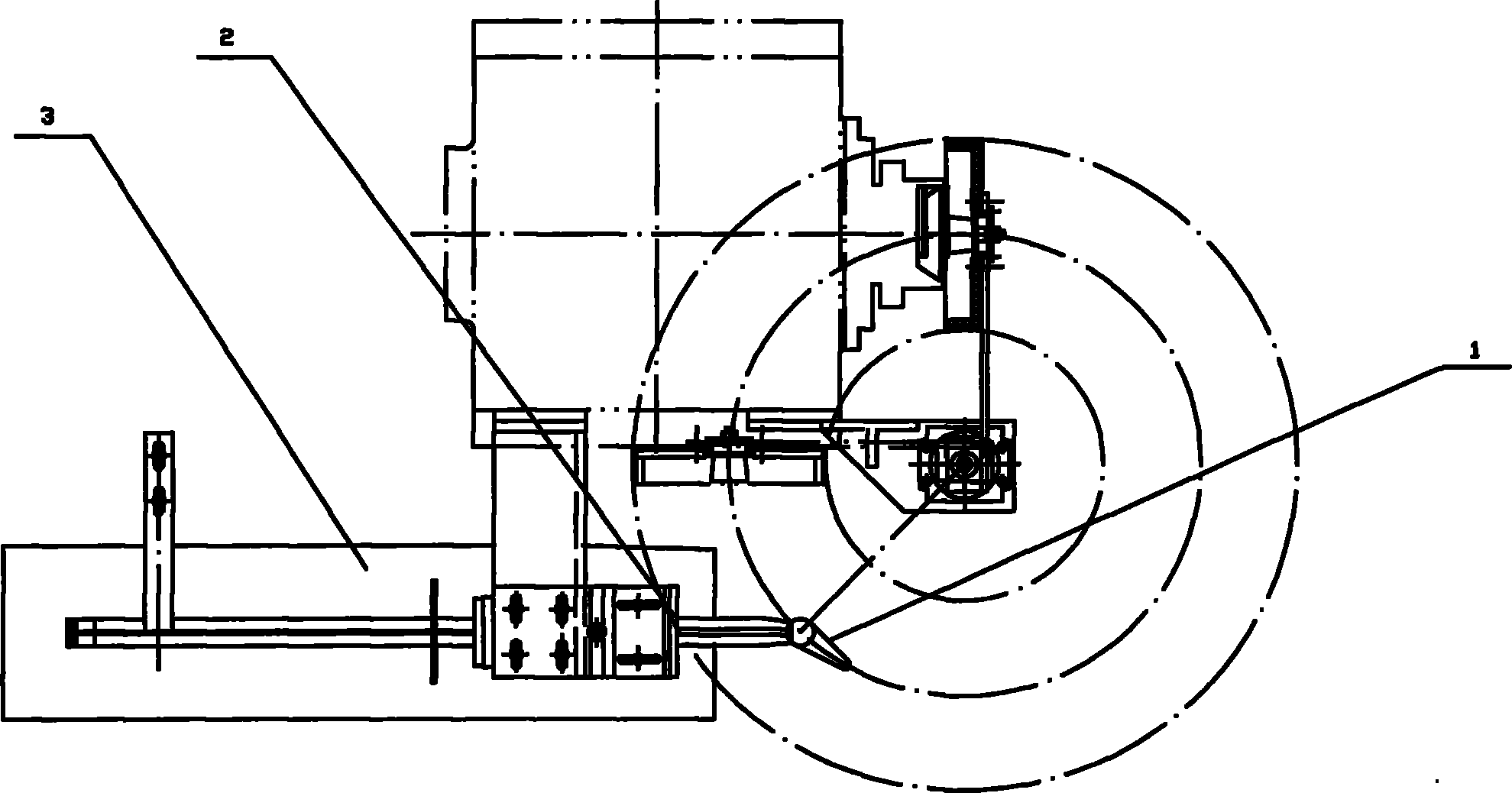 Piston ring arranging mechanism