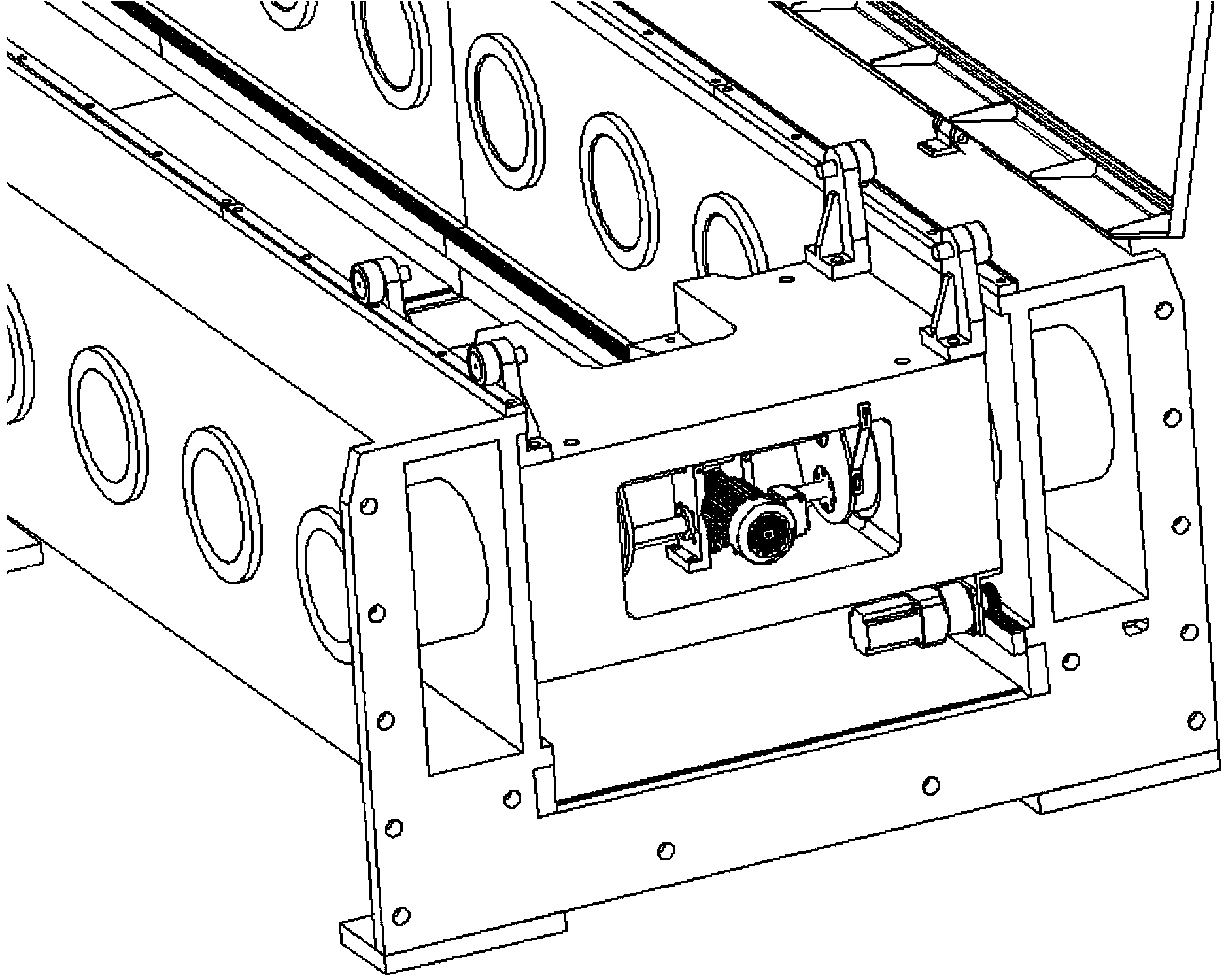 Movable beam clamp for horizontal tensile testing machine