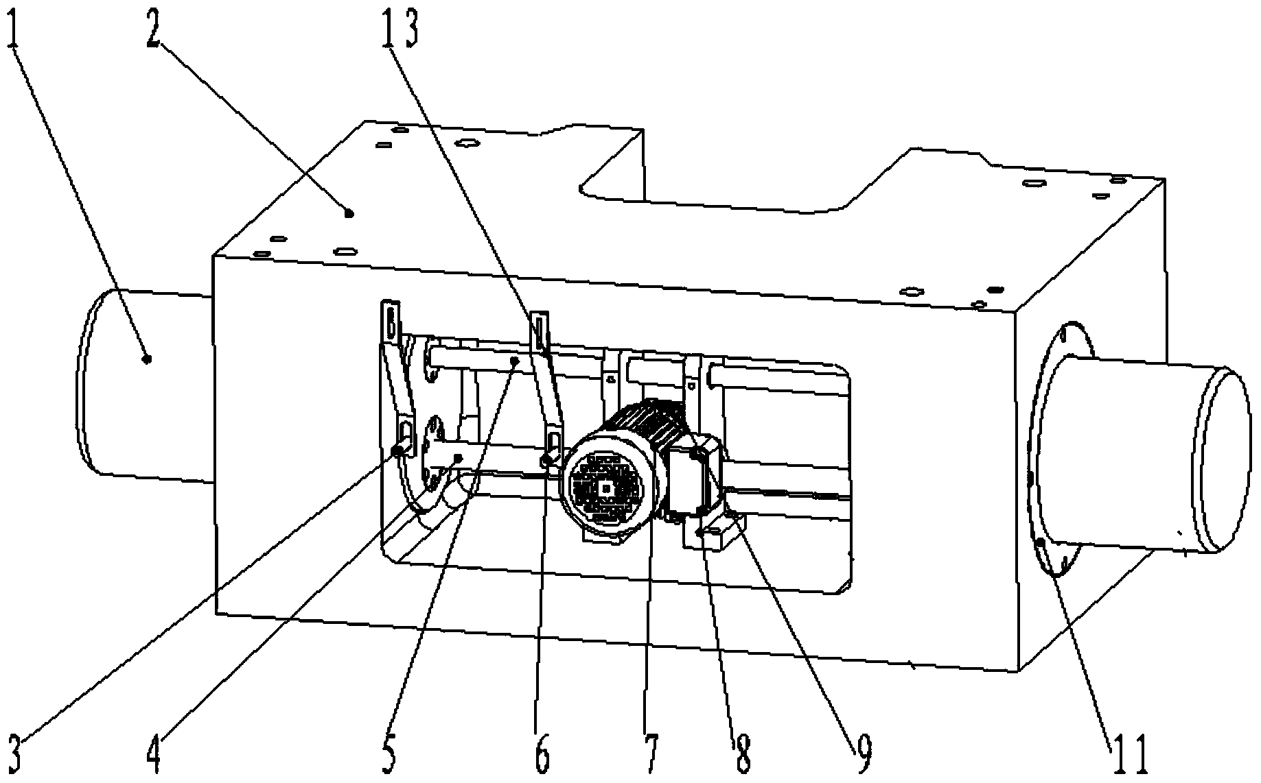 Movable beam clamp for horizontal tensile testing machine