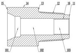 A mining drill pipe male joint and drill pipe with fracture self-locking function