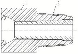 A mining drill pipe male joint and drill pipe with fracture self-locking function