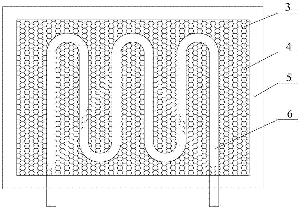 Solar heat collector with film hole structure