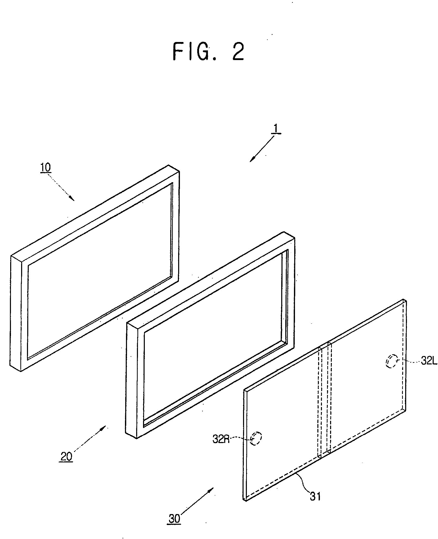 Flat panel output apparatus and method