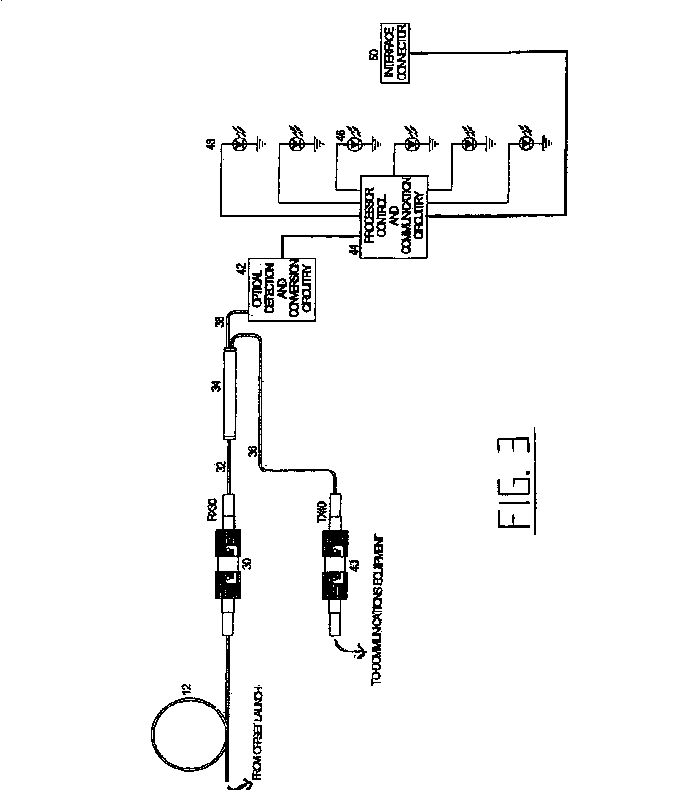 Intrusion detection system for use on an optical fiber using a translator of transmitted data for optimum monitoring conditions