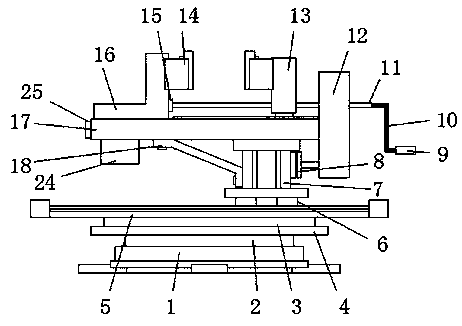 Bench work clamp device with automatic correction function for mold part machining