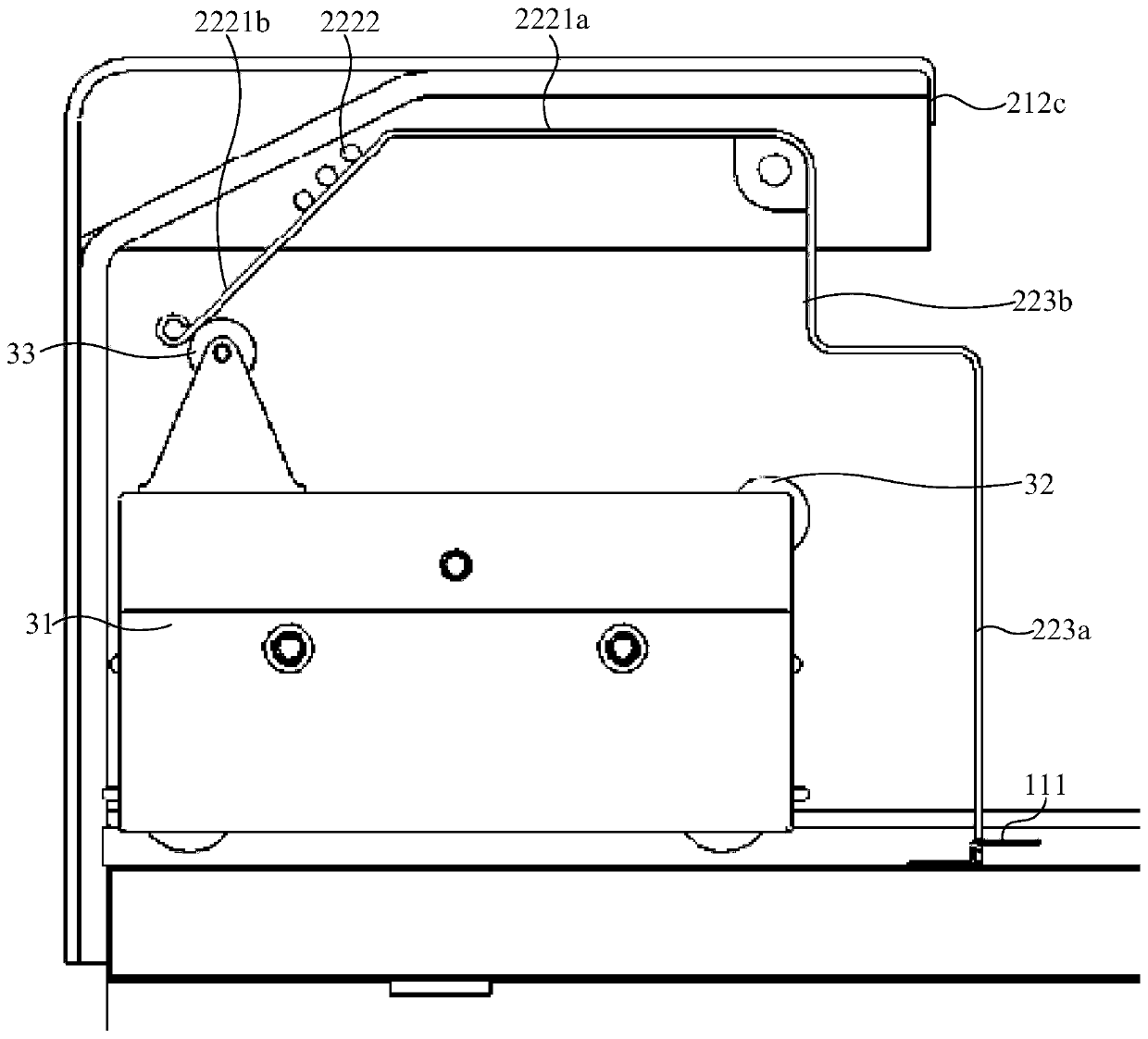 Self-locking parking garage of operation and maintenance device and photovoltaic power station