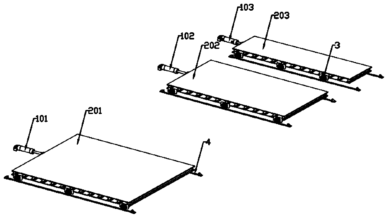 Truck loading pose adjusting device and adjusting method thereof