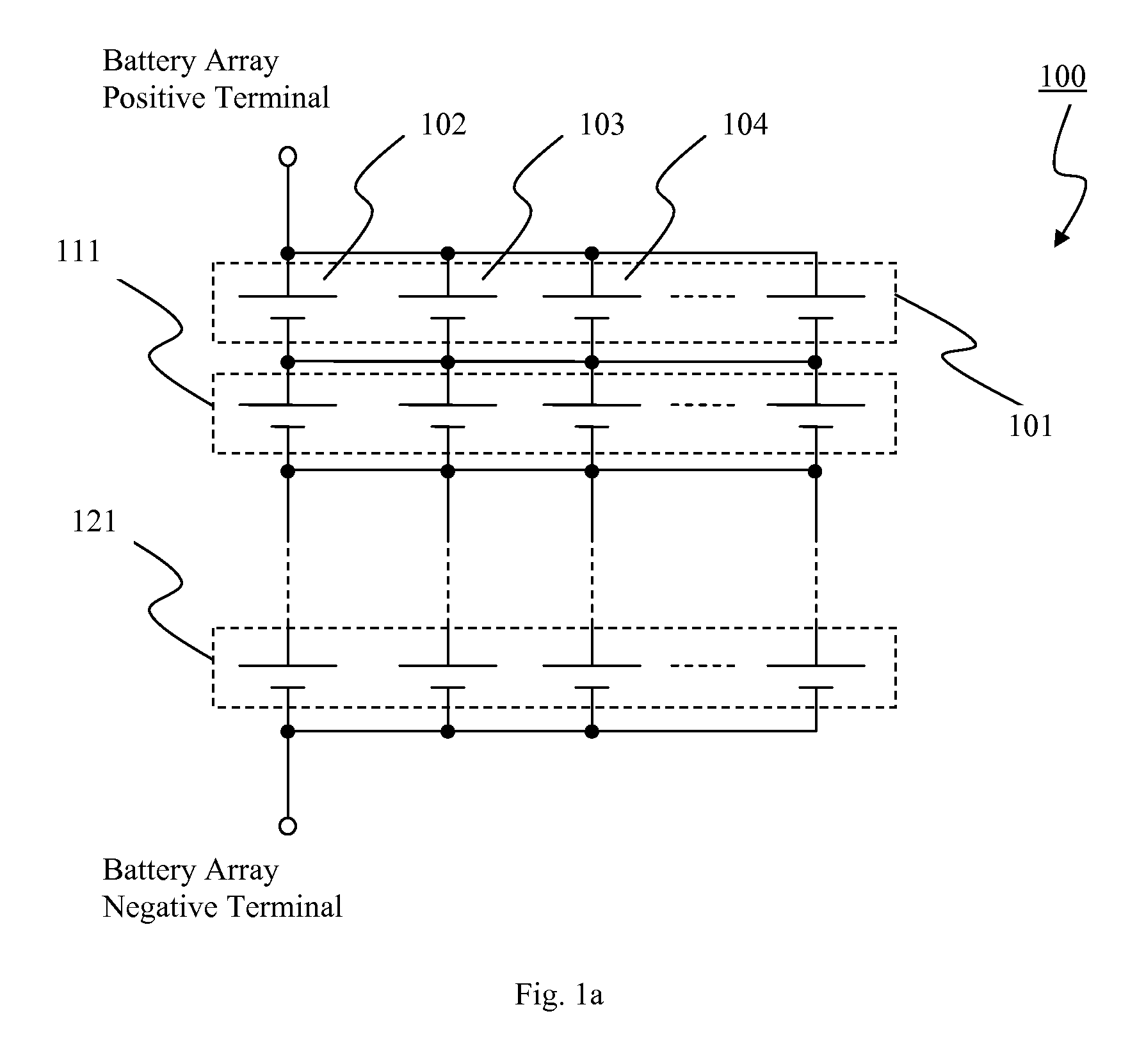 Rechargeable battery array