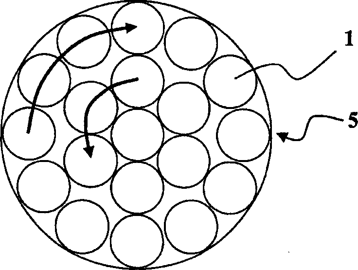 Stranded copper-plated aluminum cable, and method for its fabrication