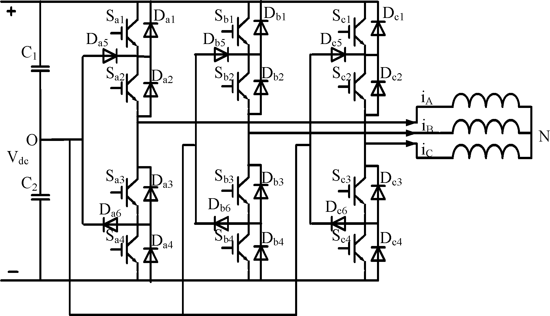 Method and device for off-line identification of parameters of three-phase asynchronous motor