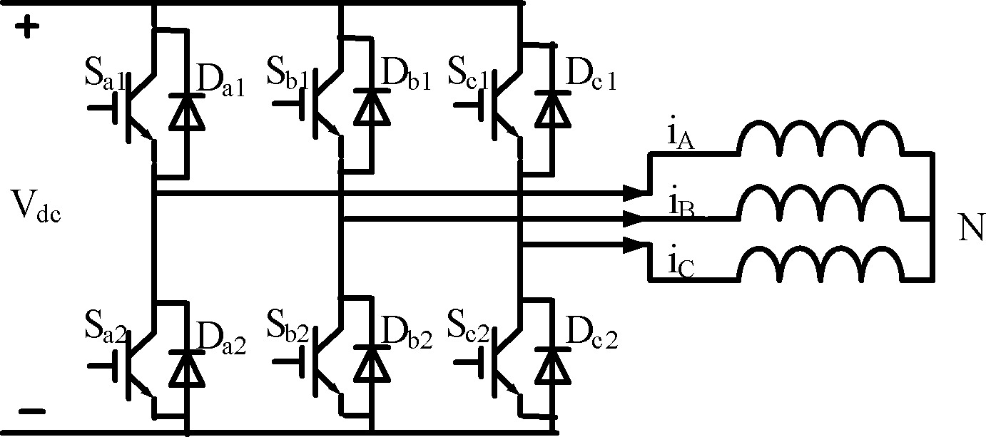 Method and device for off-line identification of parameters of three-phase asynchronous motor