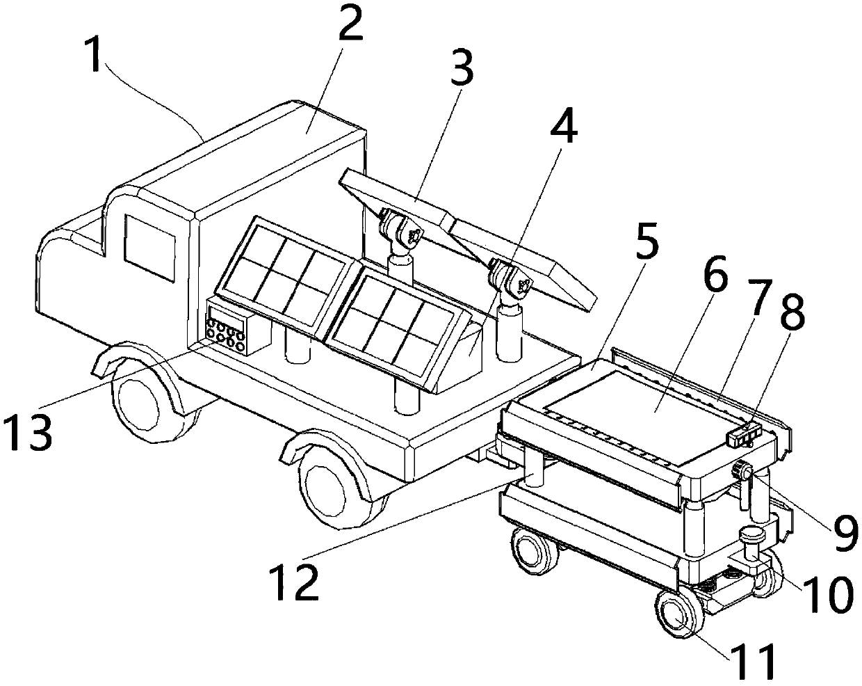 Multifunctional height-adjustable roadblock structure for emergency road