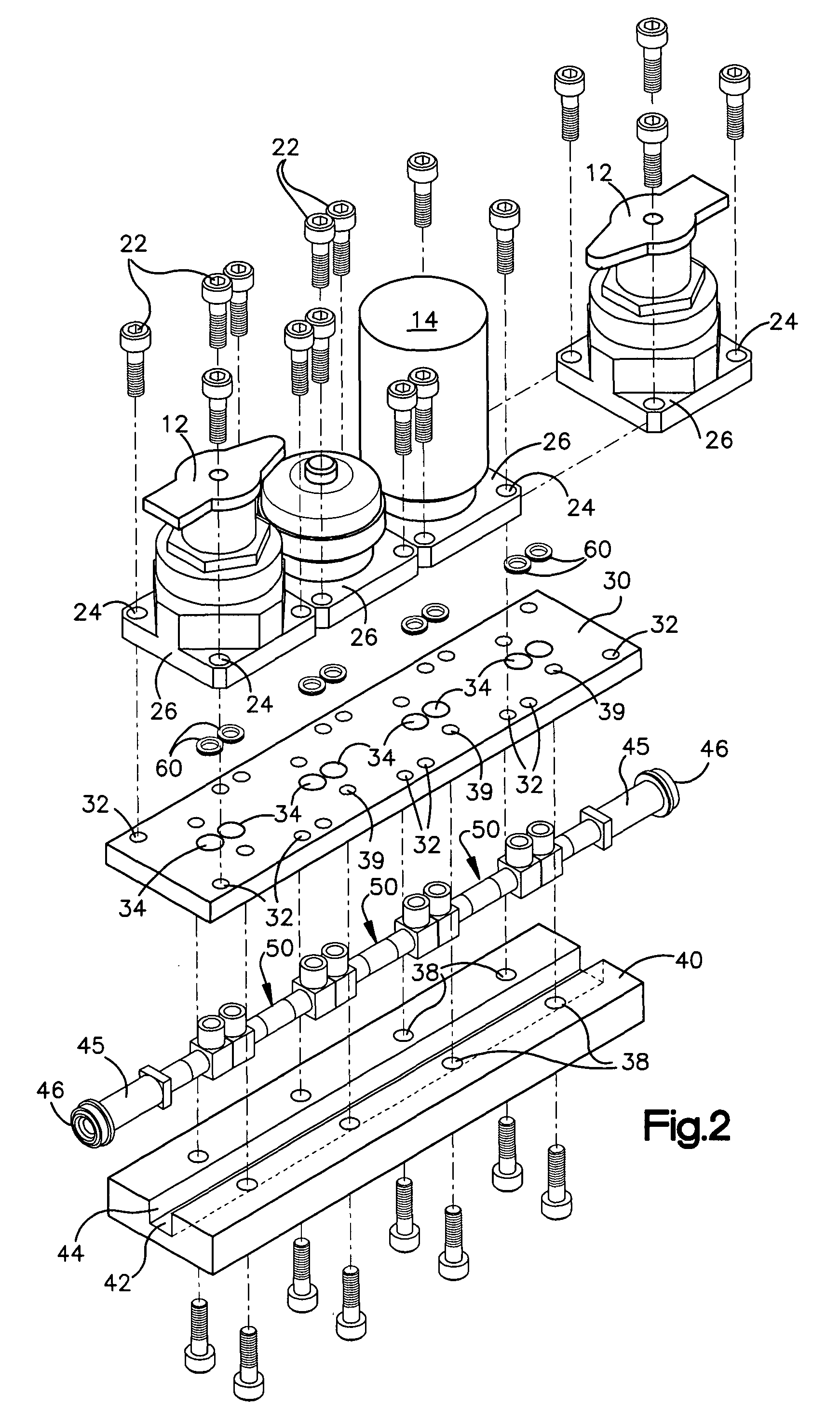 Modular surface mount manifold assemblies