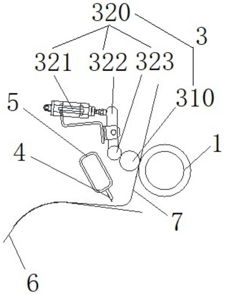 Paper cutting-off equipment for paper paving machine and cutting-off method