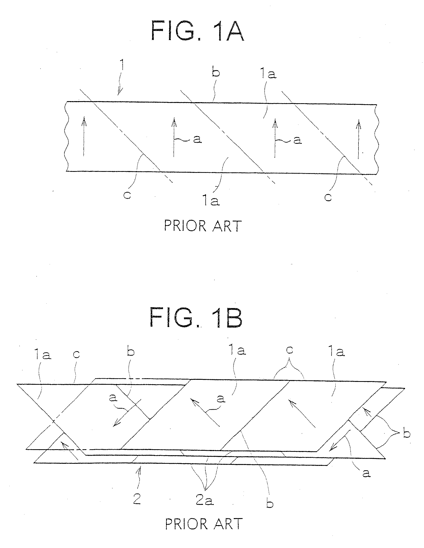 Oblique veneer laminated material and method of manufacturing the same