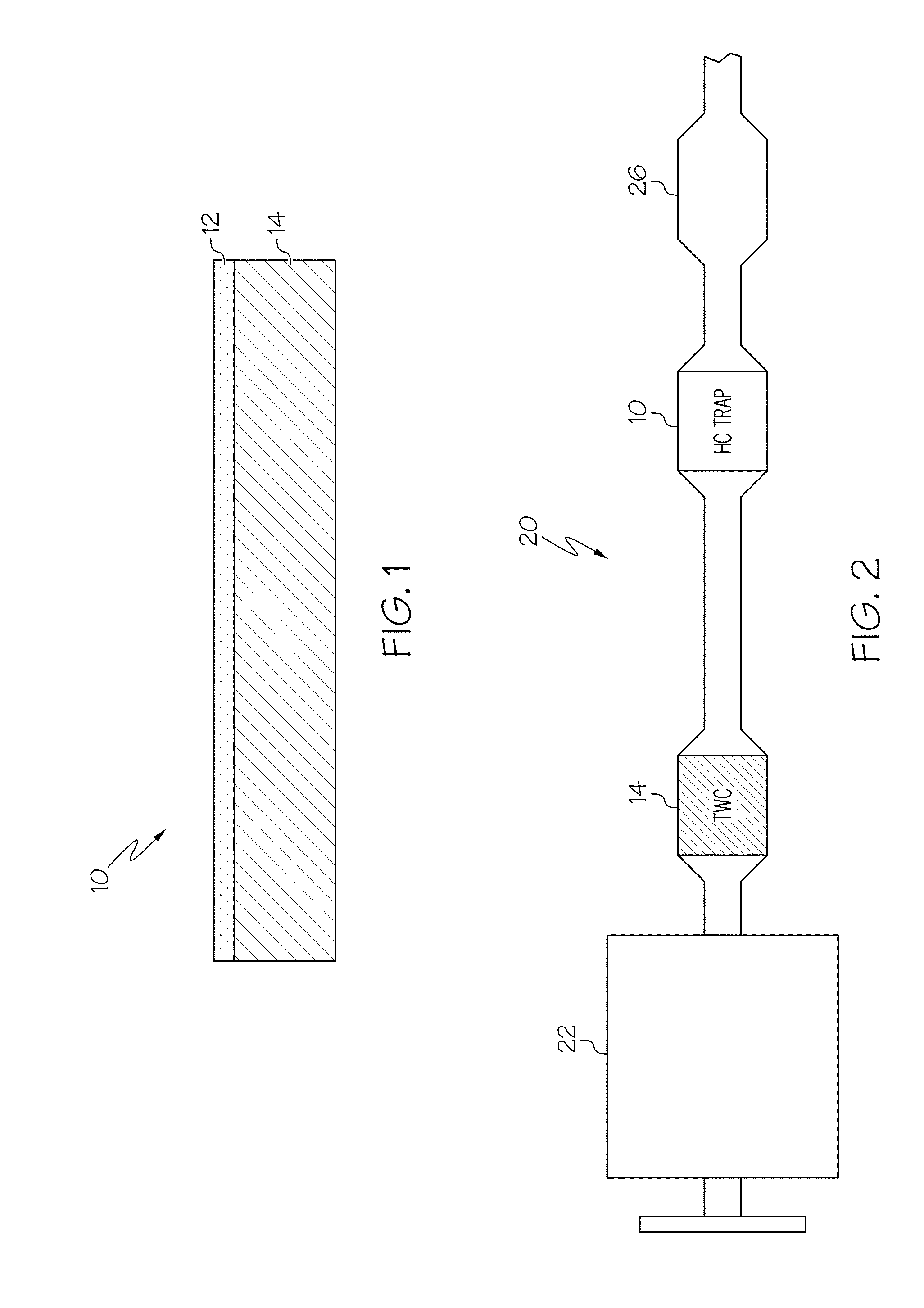 Low temperature catalyst/hydrocarbon trap