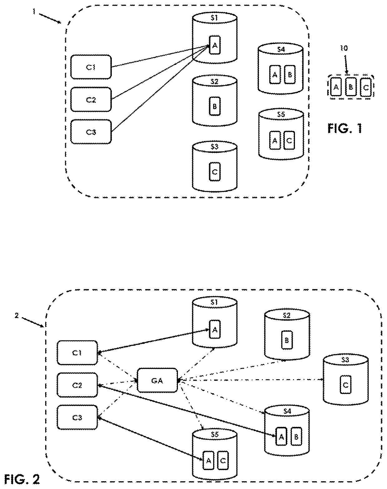 Distributed file system and method for accessing a file in such a system