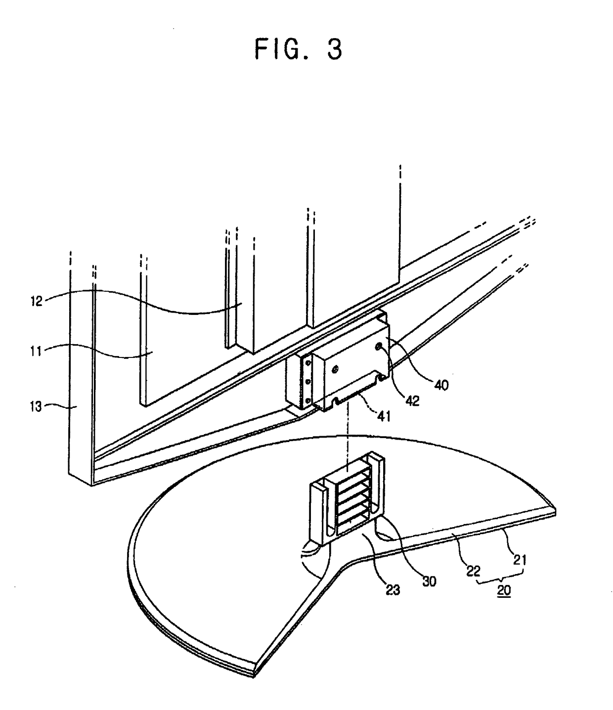 Display device having a detachable base part