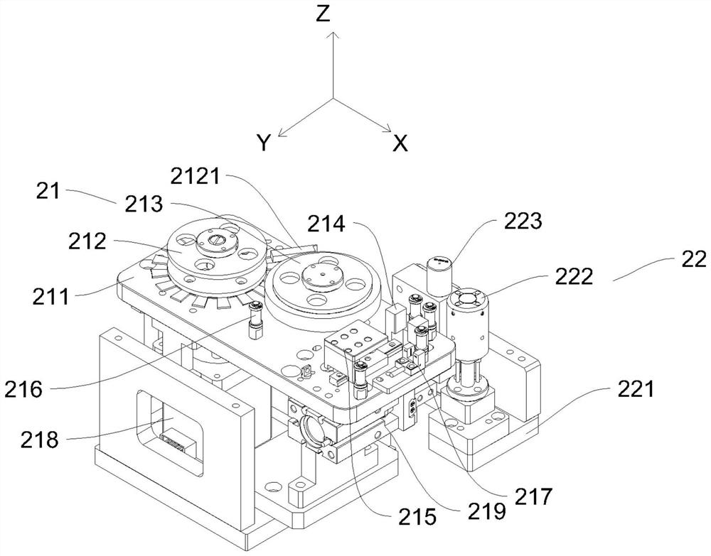 Glue wiping and needle correcting mechanism