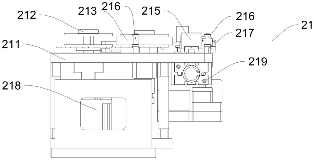 Glue wiping and needle correcting mechanism