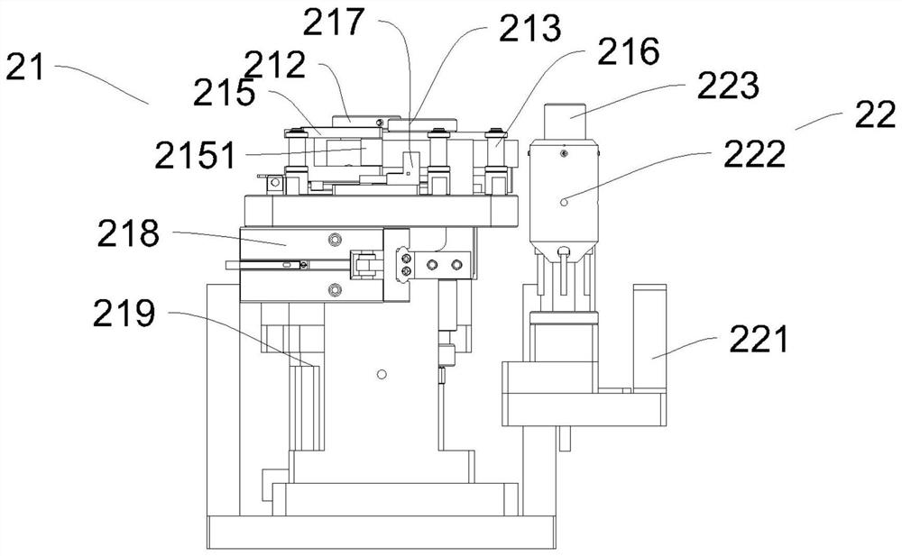 Glue wiping and needle correcting mechanism