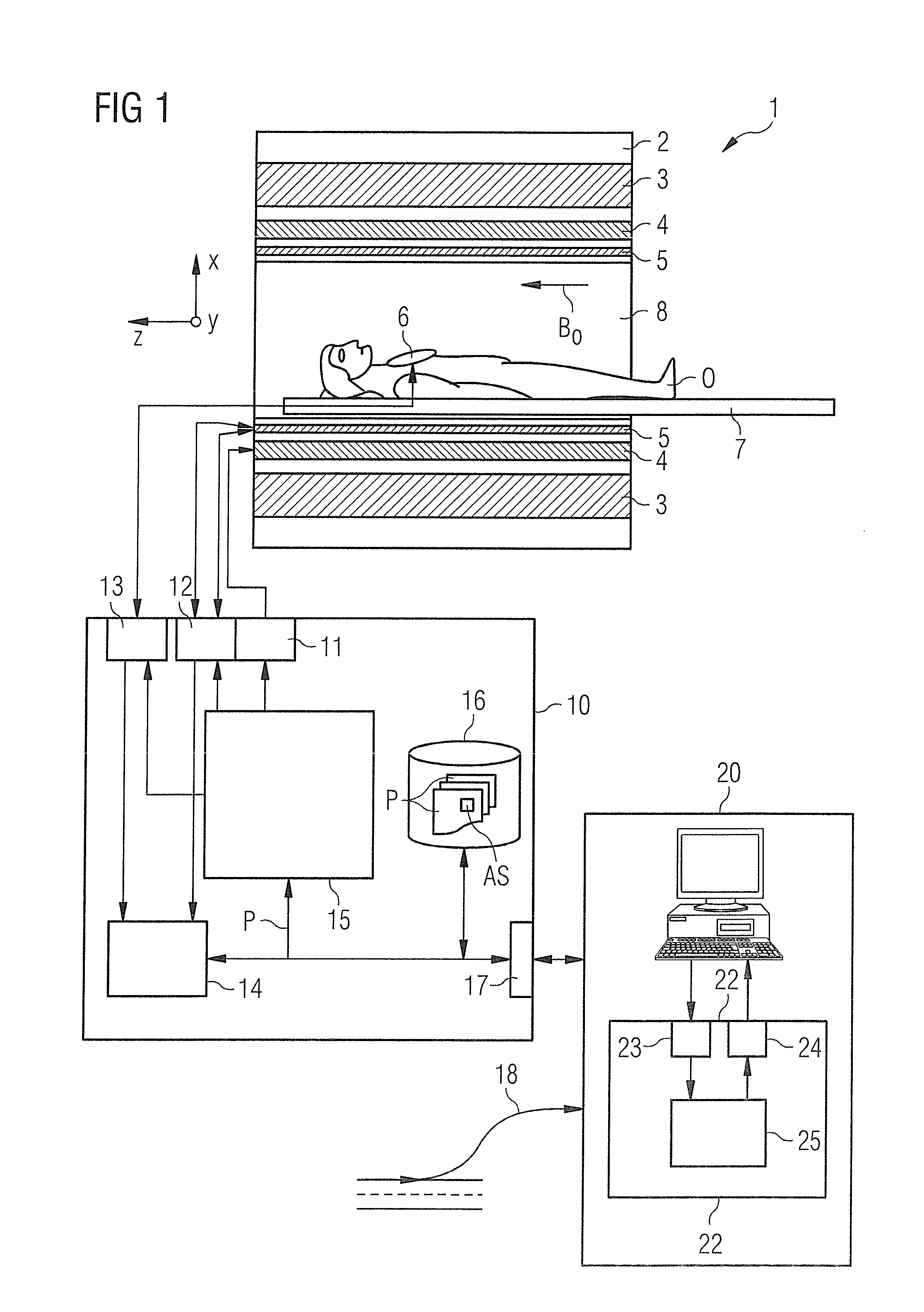 Determination of a control sequence for a magnetic resonance imaging system