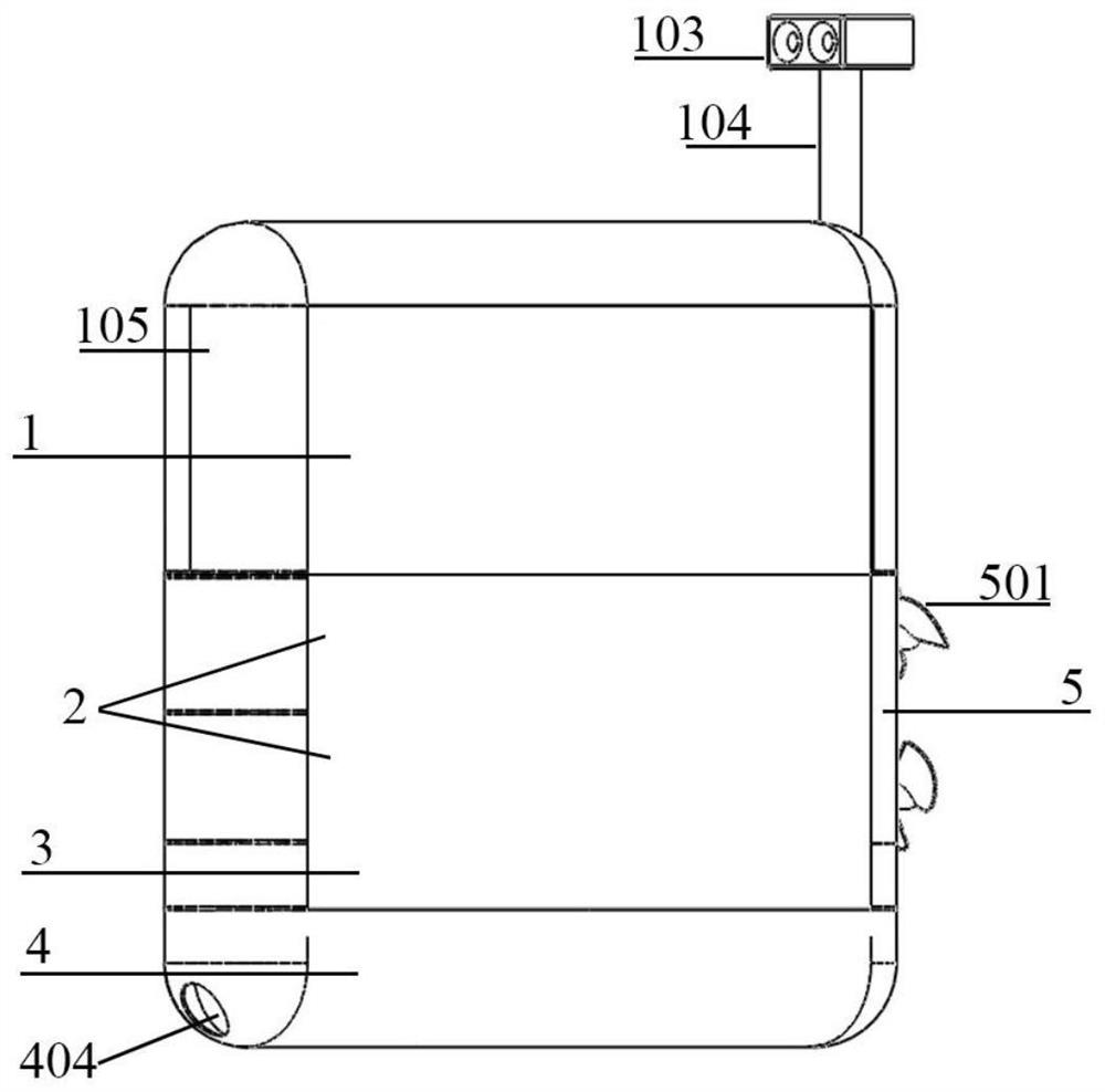 Gliding type marine garbage recycling device