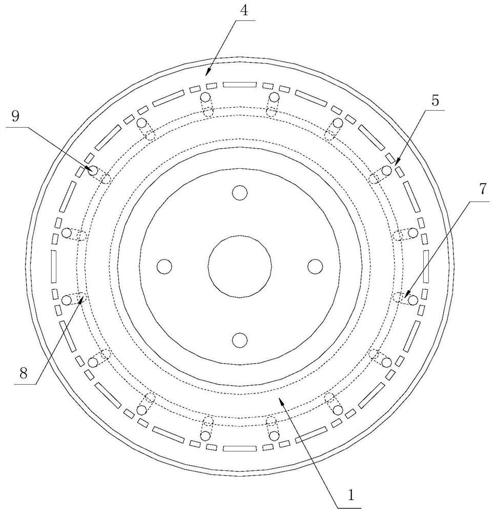 End face diamond grinding wheel with cooling channel