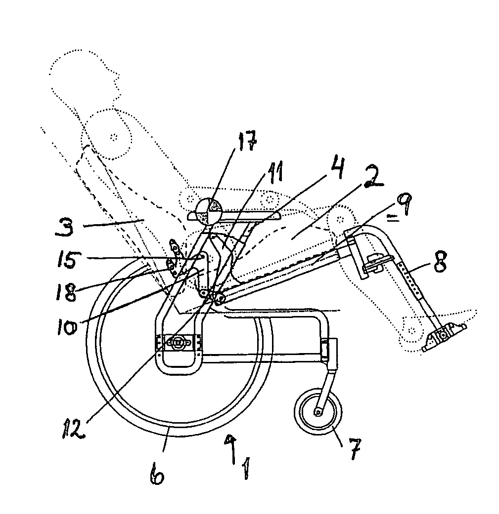 Adjustable chair arrangement