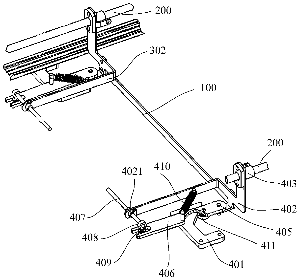 Folded extraction device of automatic clothes folding machine