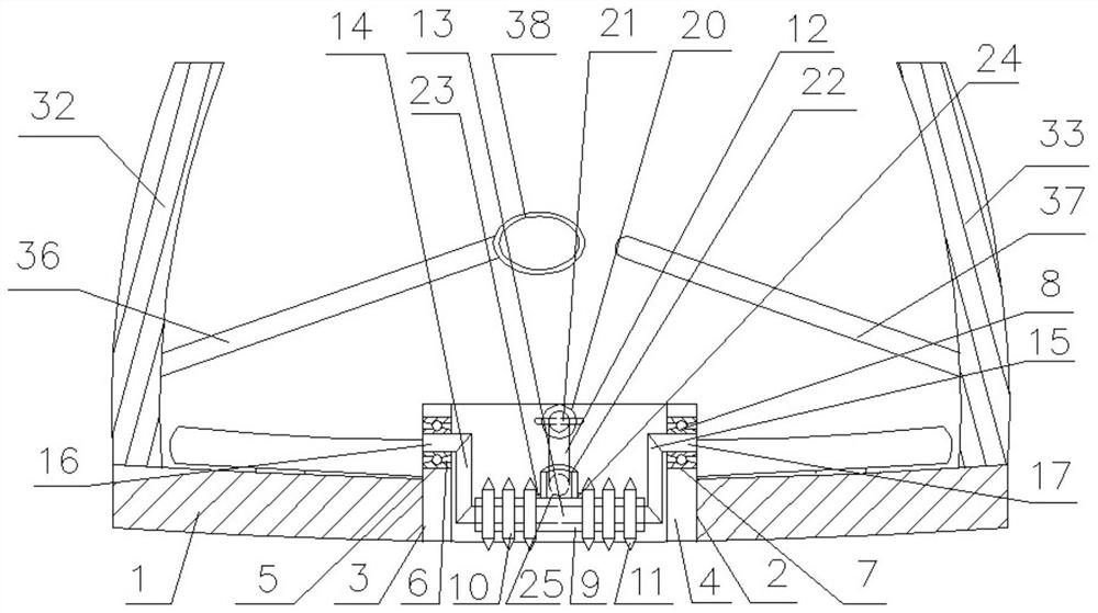 Ice and snow surface gliding device for controlling gliding speed and using method