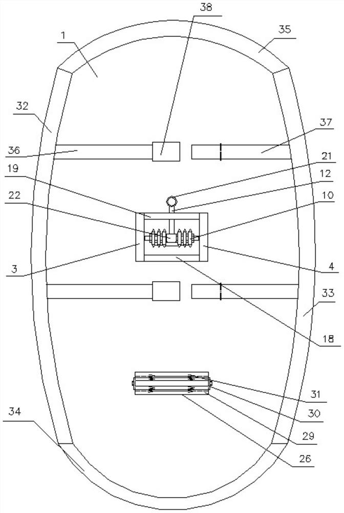 Ice and snow surface gliding device for controlling gliding speed and using method