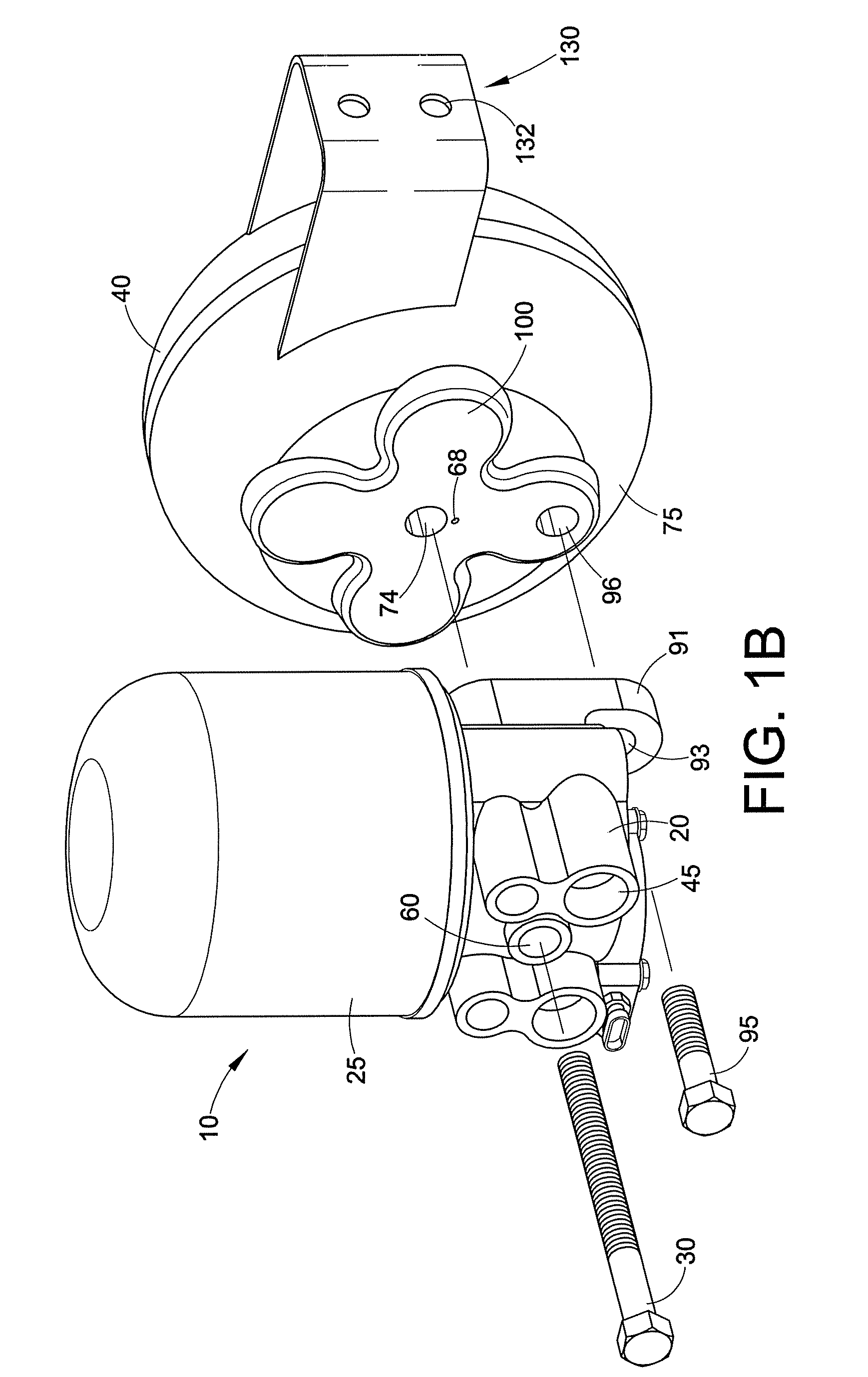 Air dryer mounting assembly