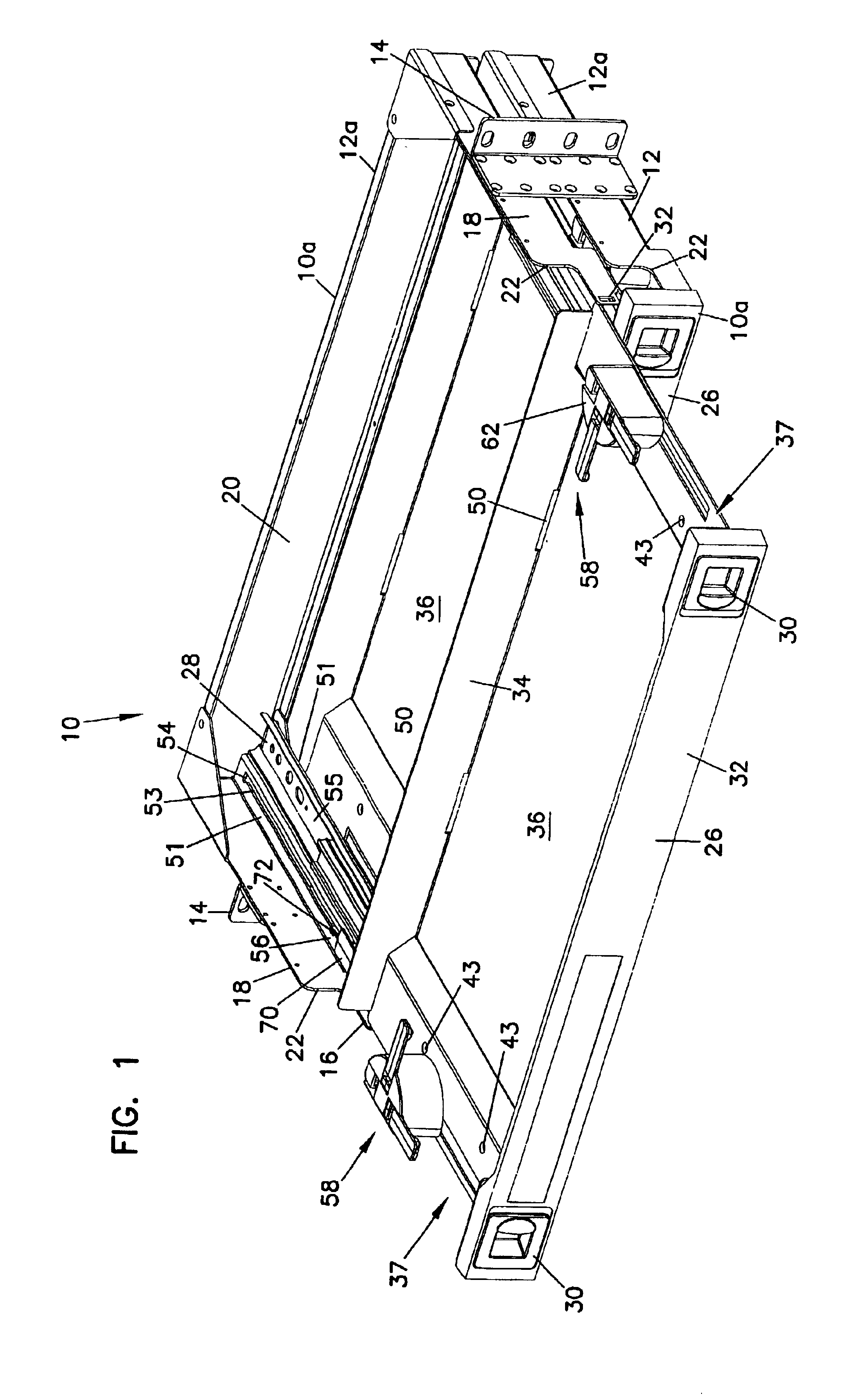 Cable management panel with sliding drawer