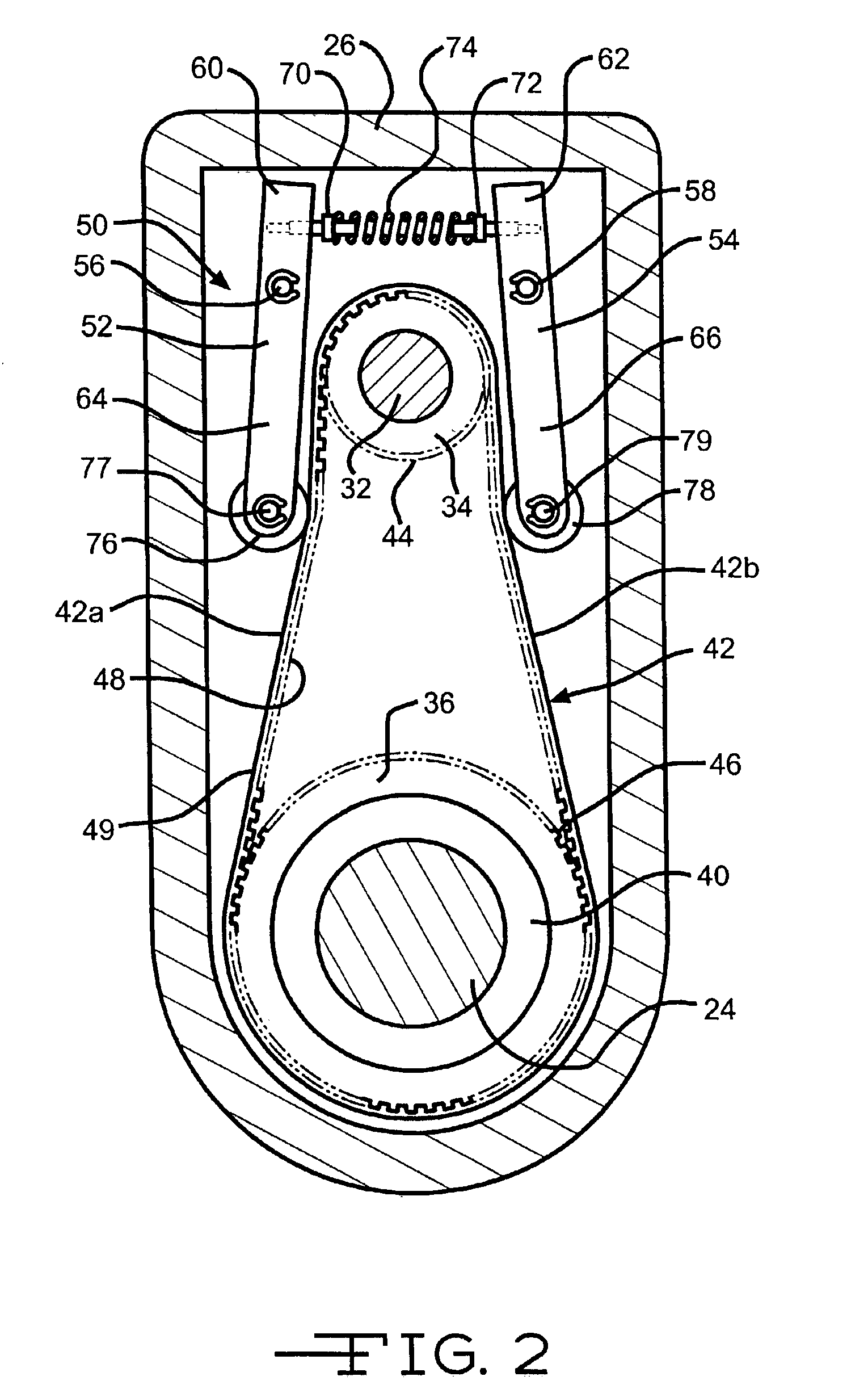 Belt tensioner for electric power steering unit