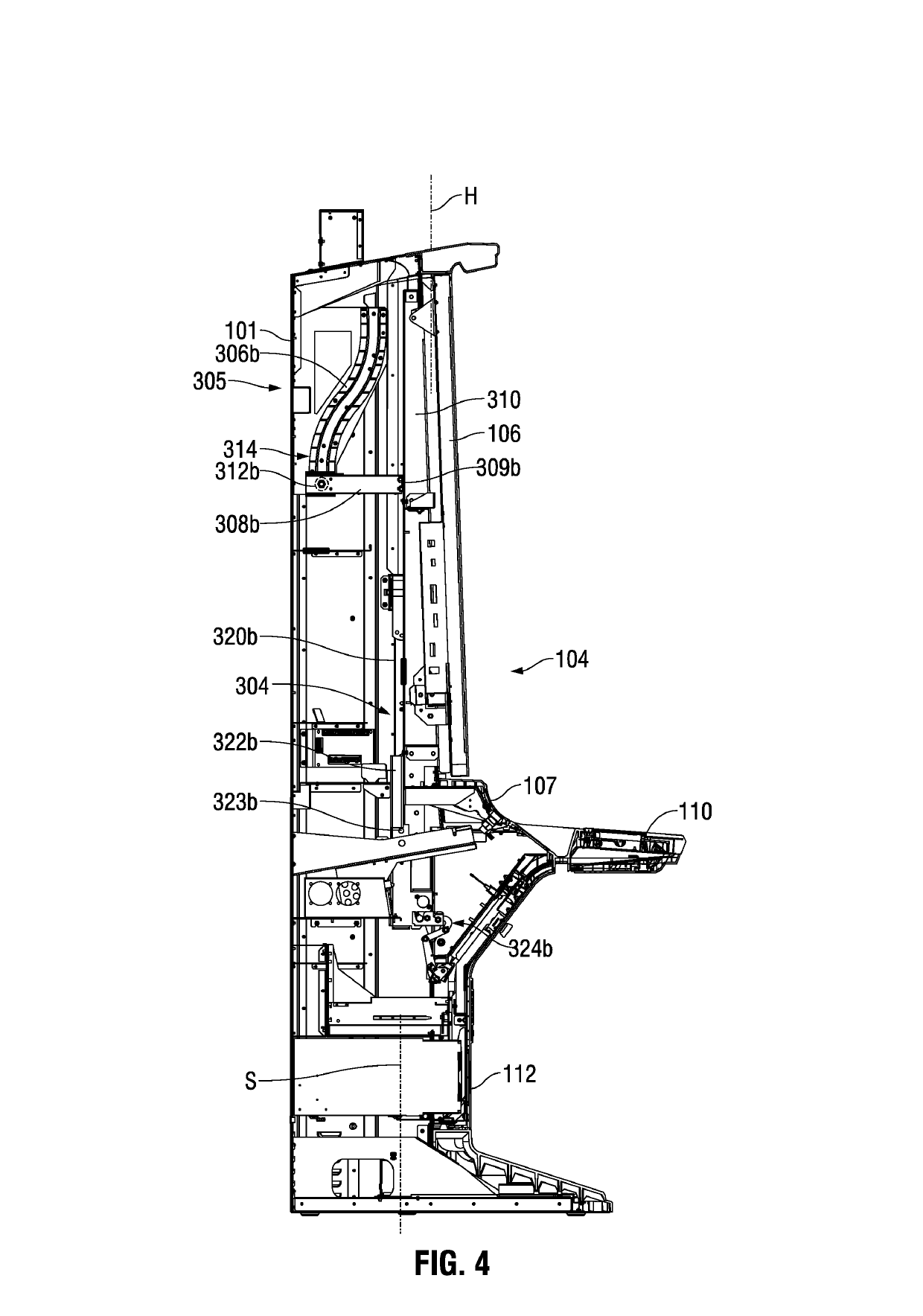 Gaming machine cabinet access structure and method