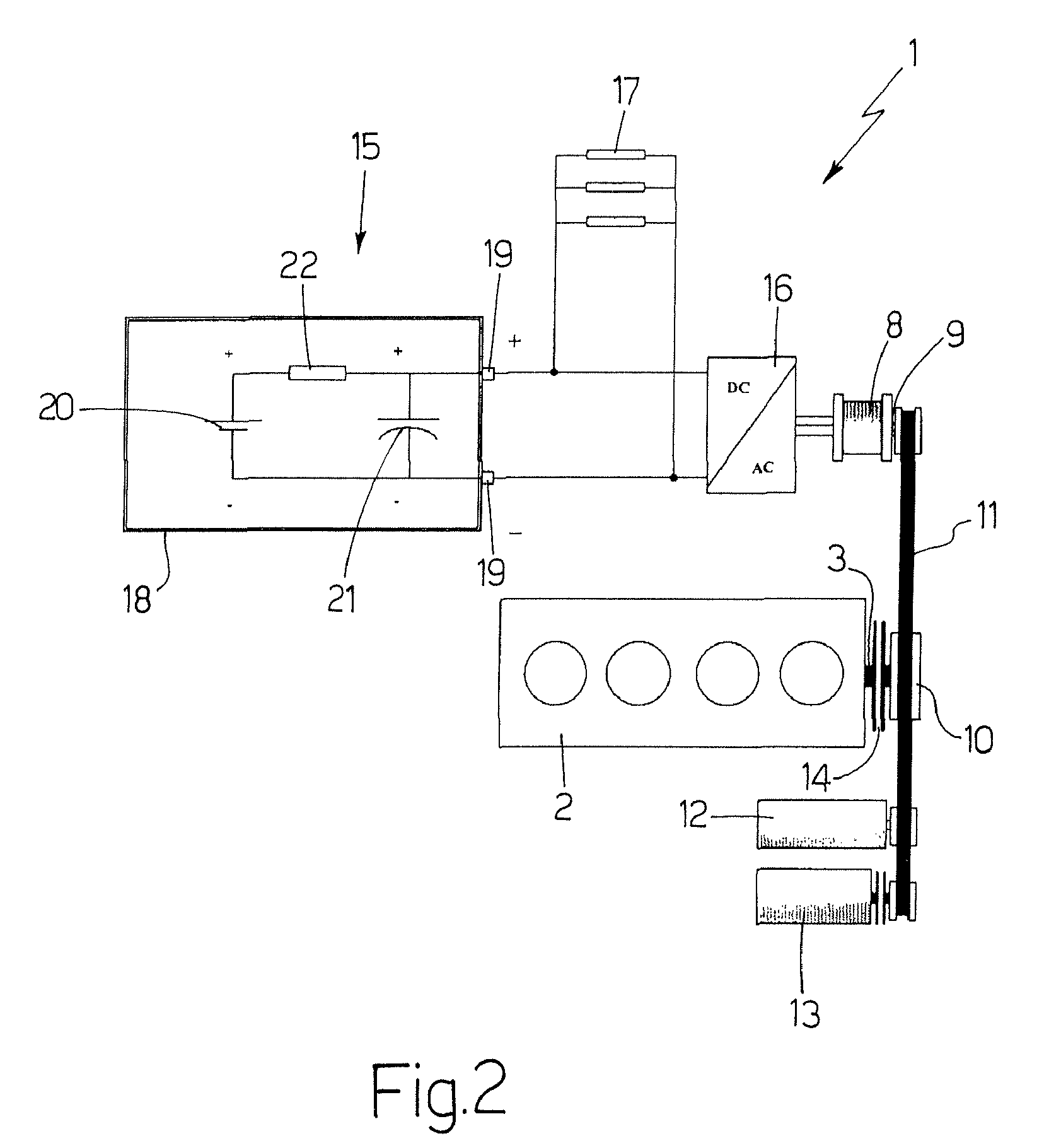 Energy storage system for powering vehicle electric user devices