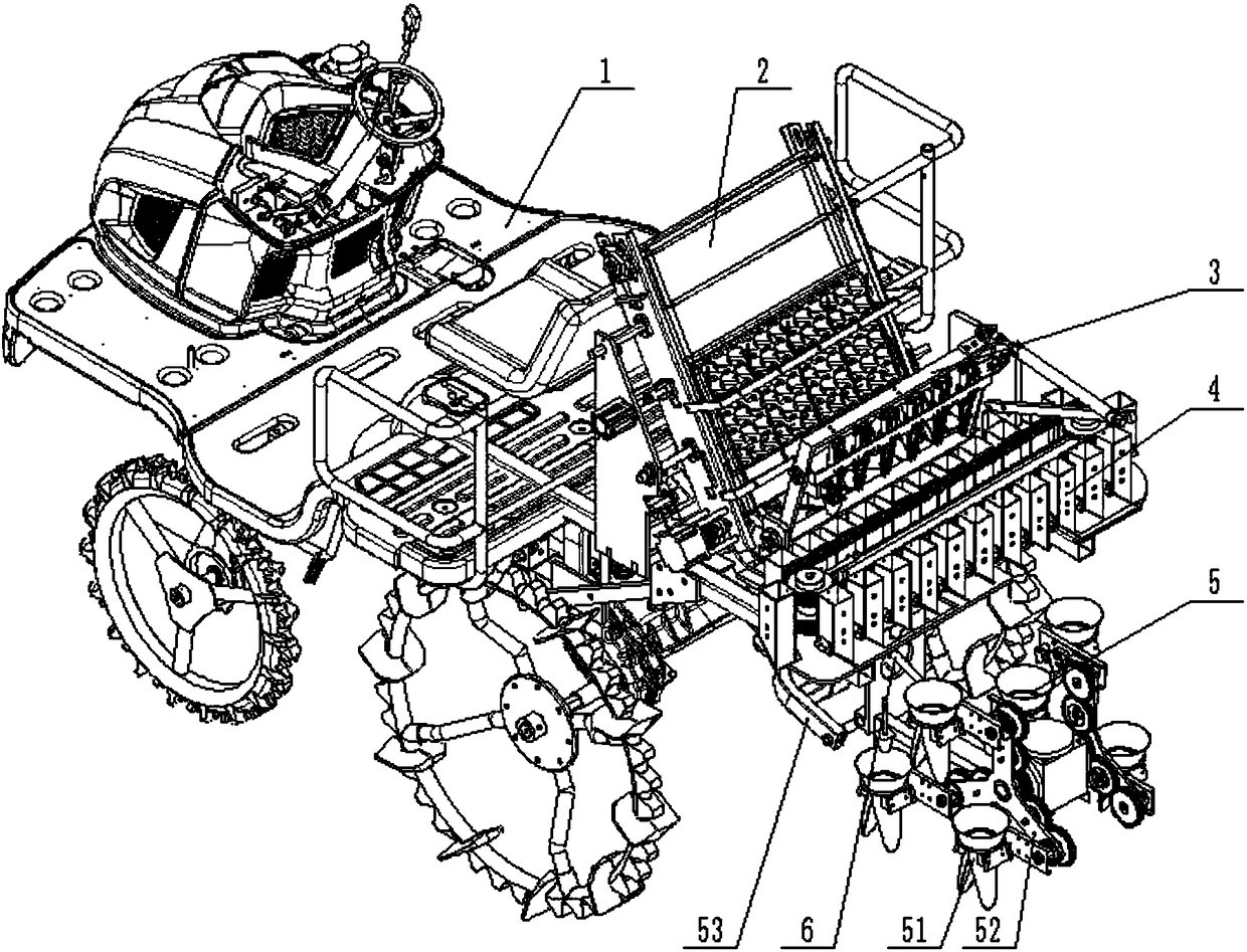 An automatic transplanting machine for plug seedlings and its control system