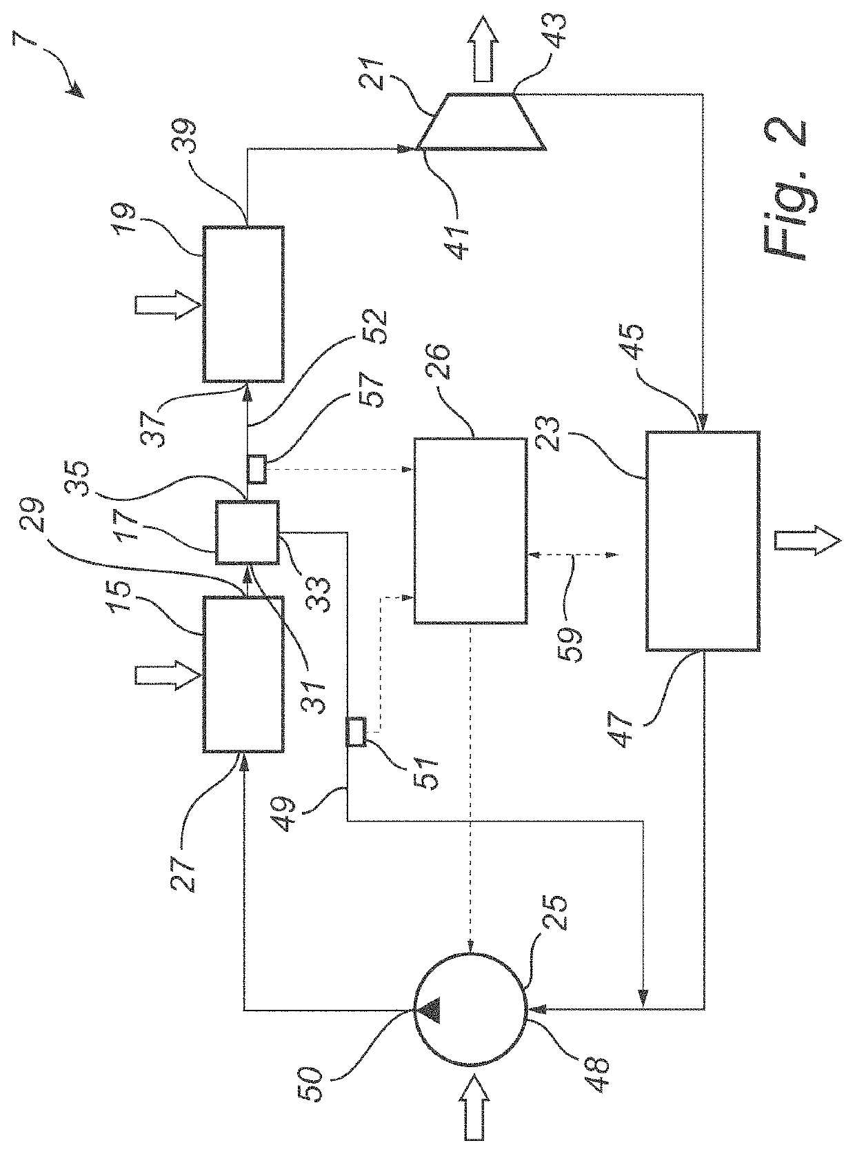 Two stage compact evaporator for vehicle waste heat recovery system