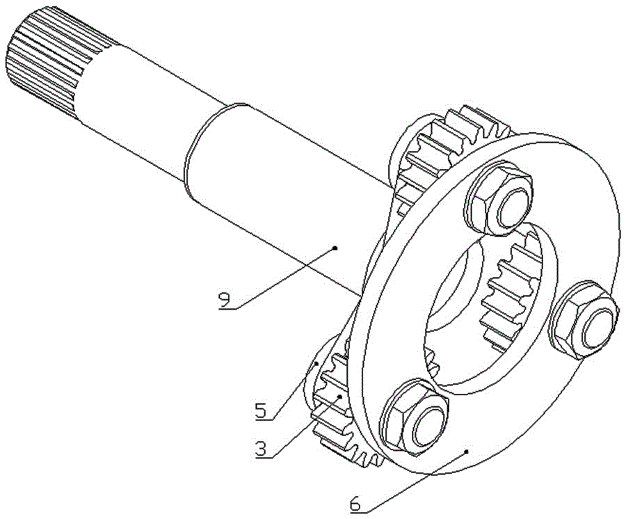 A planetary gear shift mechanism driven by a motor