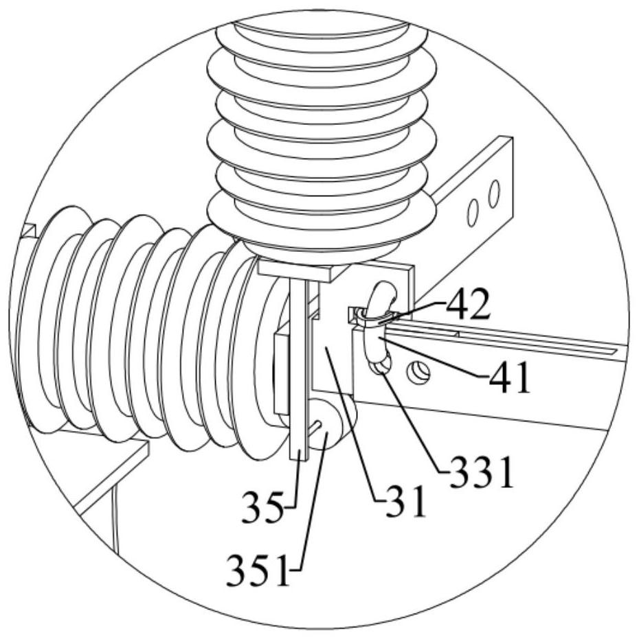 A manual disconnecting and connecting device