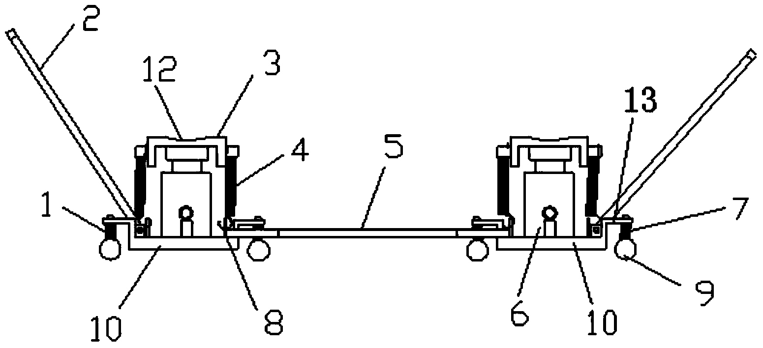 Disassembling tool for bogie