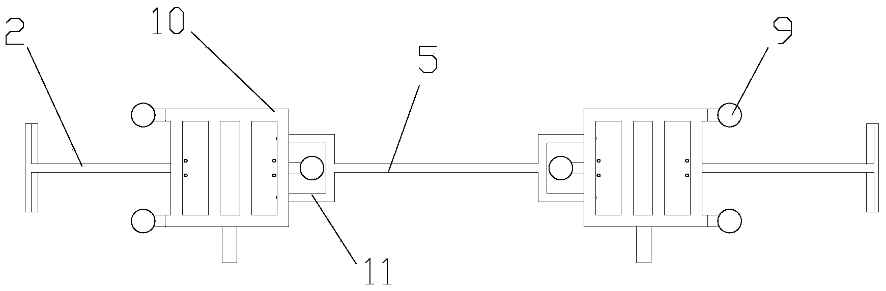 Disassembling tool for bogie