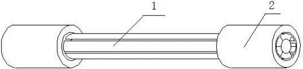 Line-arranging bushing of external connecting line of computer