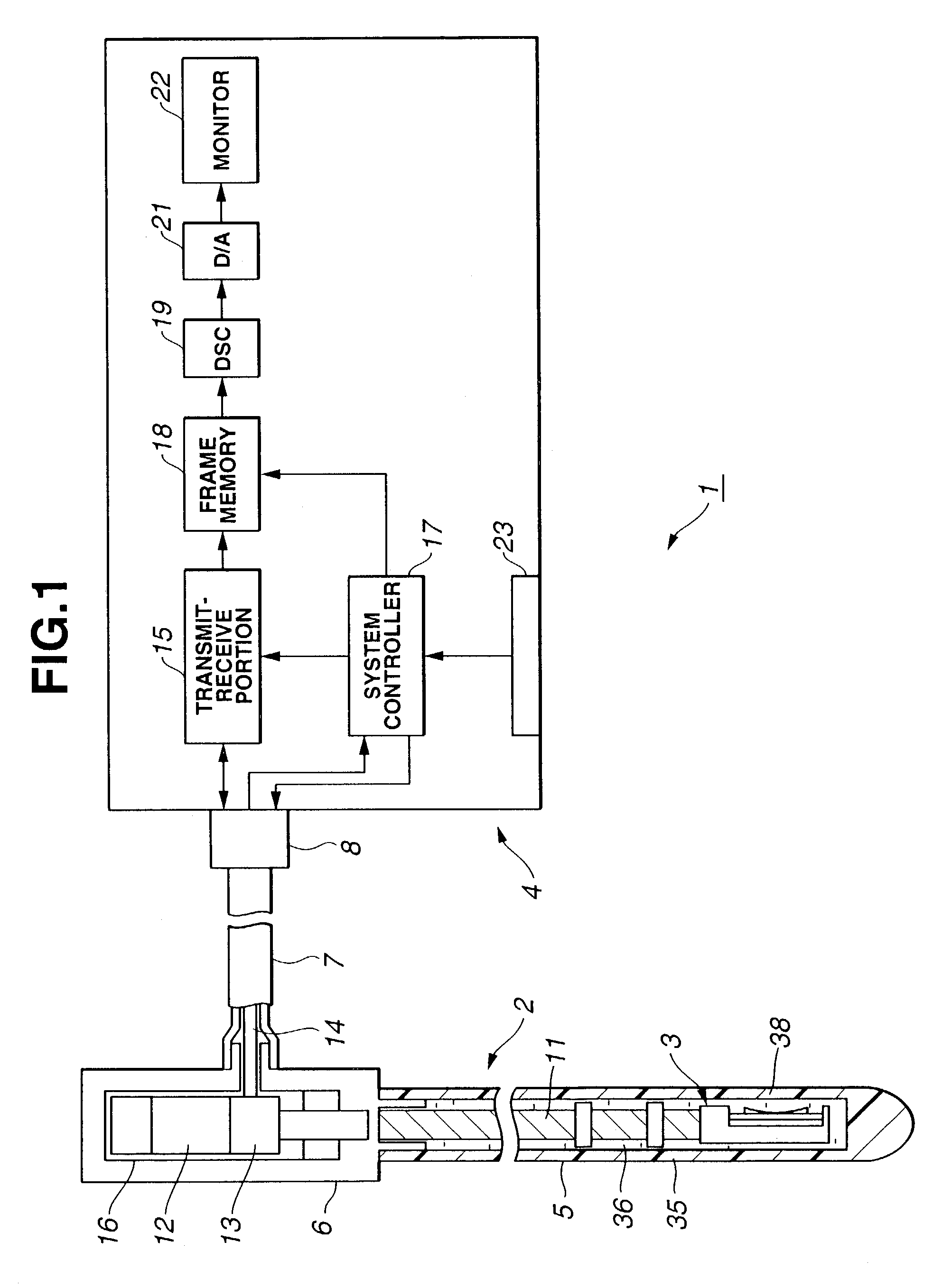 Ultrasonic probe and ultrasonic diagnostic equipment