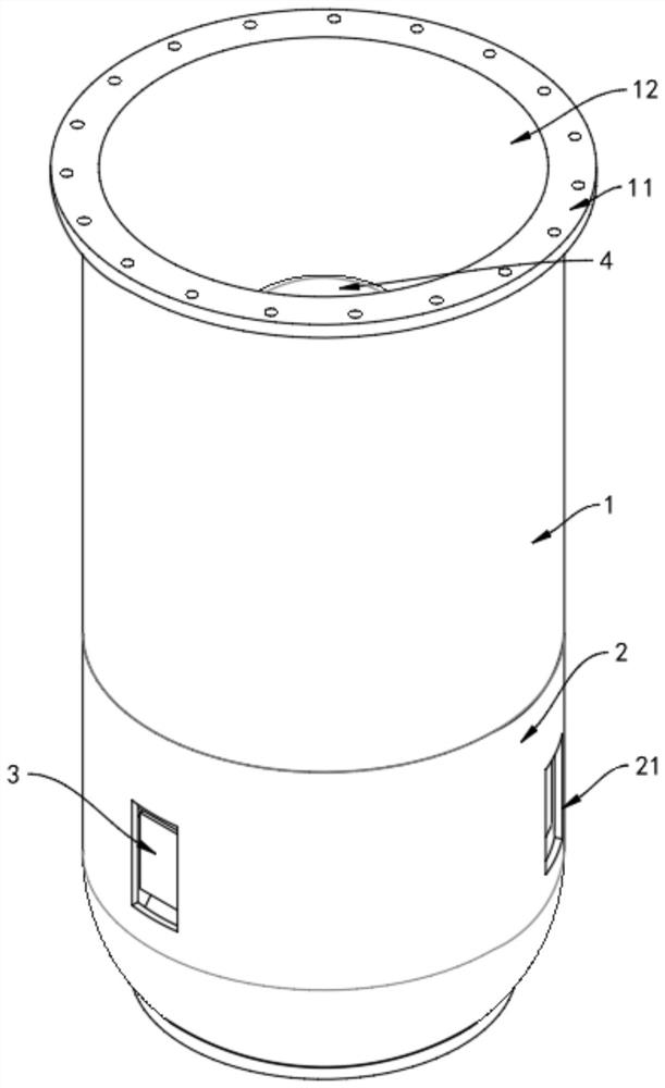 Medium-high lift full-cross-flow submersible mixed-flow electric pump